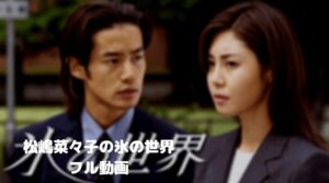 松嶋菜々子の氷の世界のフル動画をスマホで見る！CM広告なしで無料視聴するには！