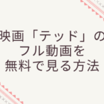 テッドのフル動画を吹き替え版で見たい!無料で見る方法あります!