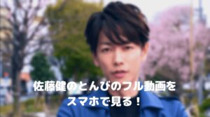佐藤健のとんびのフル動画をスマホで見る！CM広告なしで無料視聴するには！