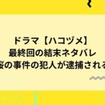 ハコヅメのネタバレ!最終回の結末は桜の事件の犯人が逮捕される