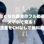 いなくなれ群青のフル動画をスマホで見る!横浜流星をCM広告なしで無料視聴するには!