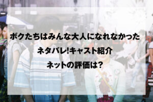 ボクたちはみんな大人になれなかった